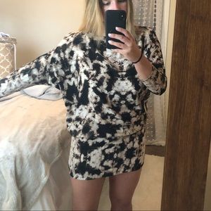 Adrienne Tie Dye Fitted Dress